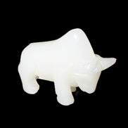 Afghan Jade hand-carved Bull 115*35*73mm 259g in sunlight - Rocks and Things Store