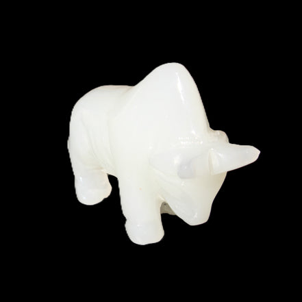 Afghan Jade hand-carved Bull 115*35*73mm 259g in sunlight - Rocks and Things Store
