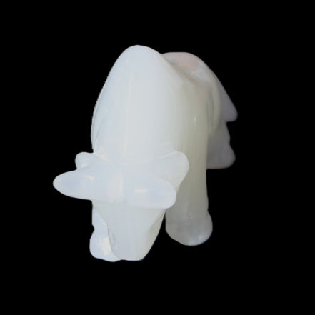 Afghan Jade hand-carved Bull 115*35*73mm 259g in sunlight - Rocks and Things Store