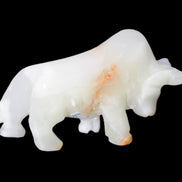 Afghan Jade hand-carved bull 115*30*68mm 216g in sunlight - Rocks and Things Store