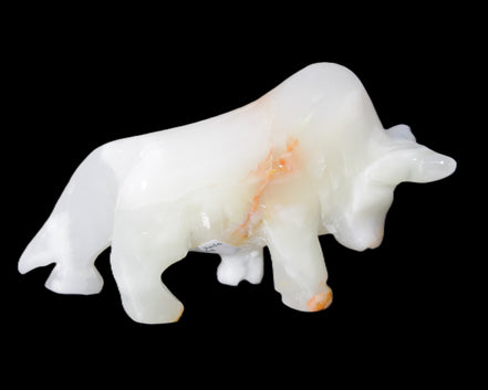 Afghan Jade hand-carved bull 115*30*68mm 216g in sunlight - Rocks and Things Store