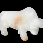Afghan Jade hand-carved bull 115*30*68mm 216g in sunlight - Rocks and Things Store