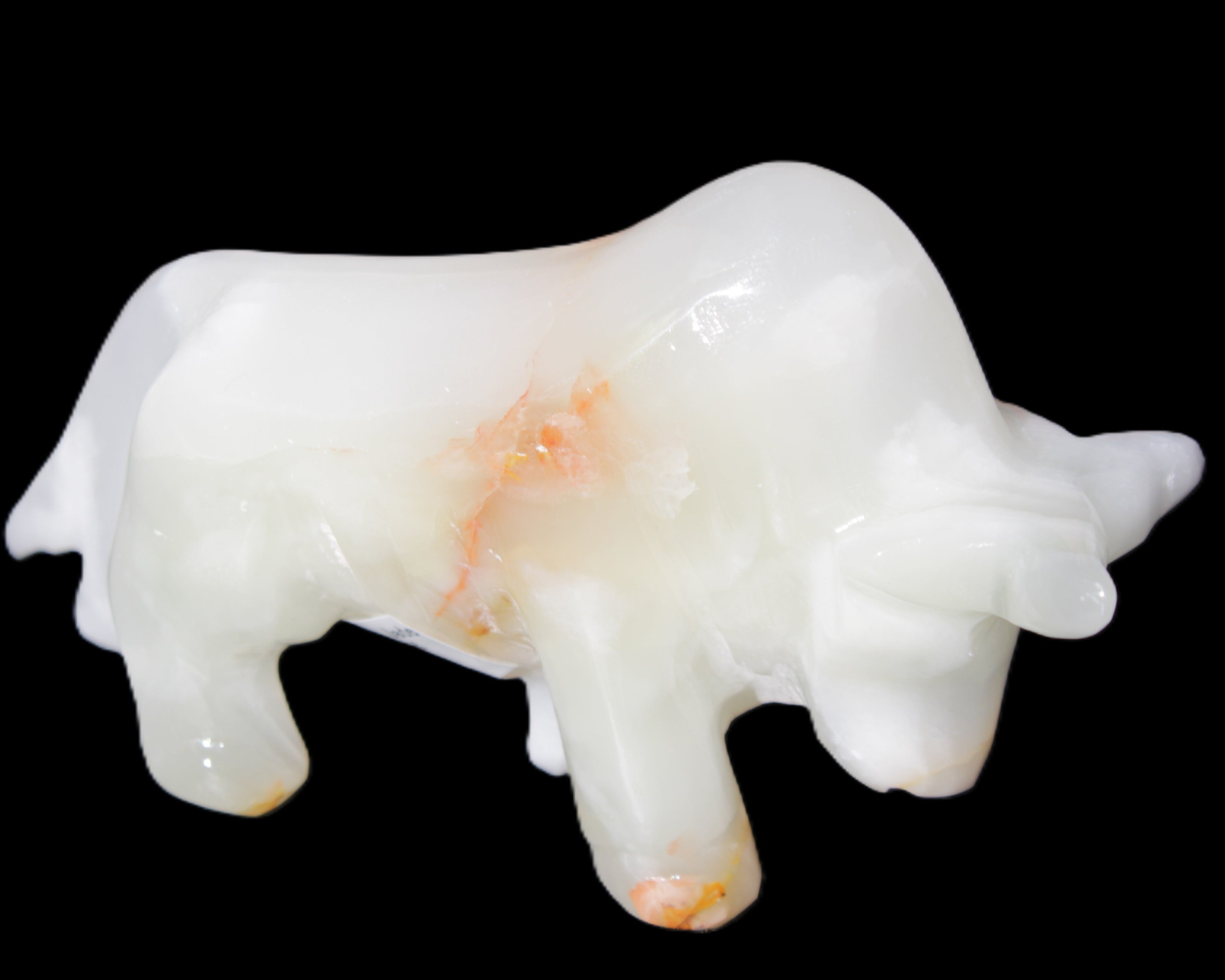 Afghan Jade hand-carved bull 115*30*68mm 216g in sunlight - Rocks and Things Store