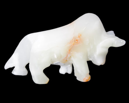 Afghan Jade hand-carved bull 115*30*68mm 216g in sunlight - Rocks and Things Store