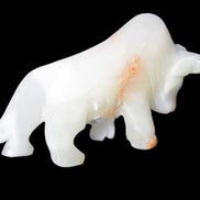 Afghan Jade hand-carved bull 115*30*68mm 216g in sunlight - Rocks and Things Store