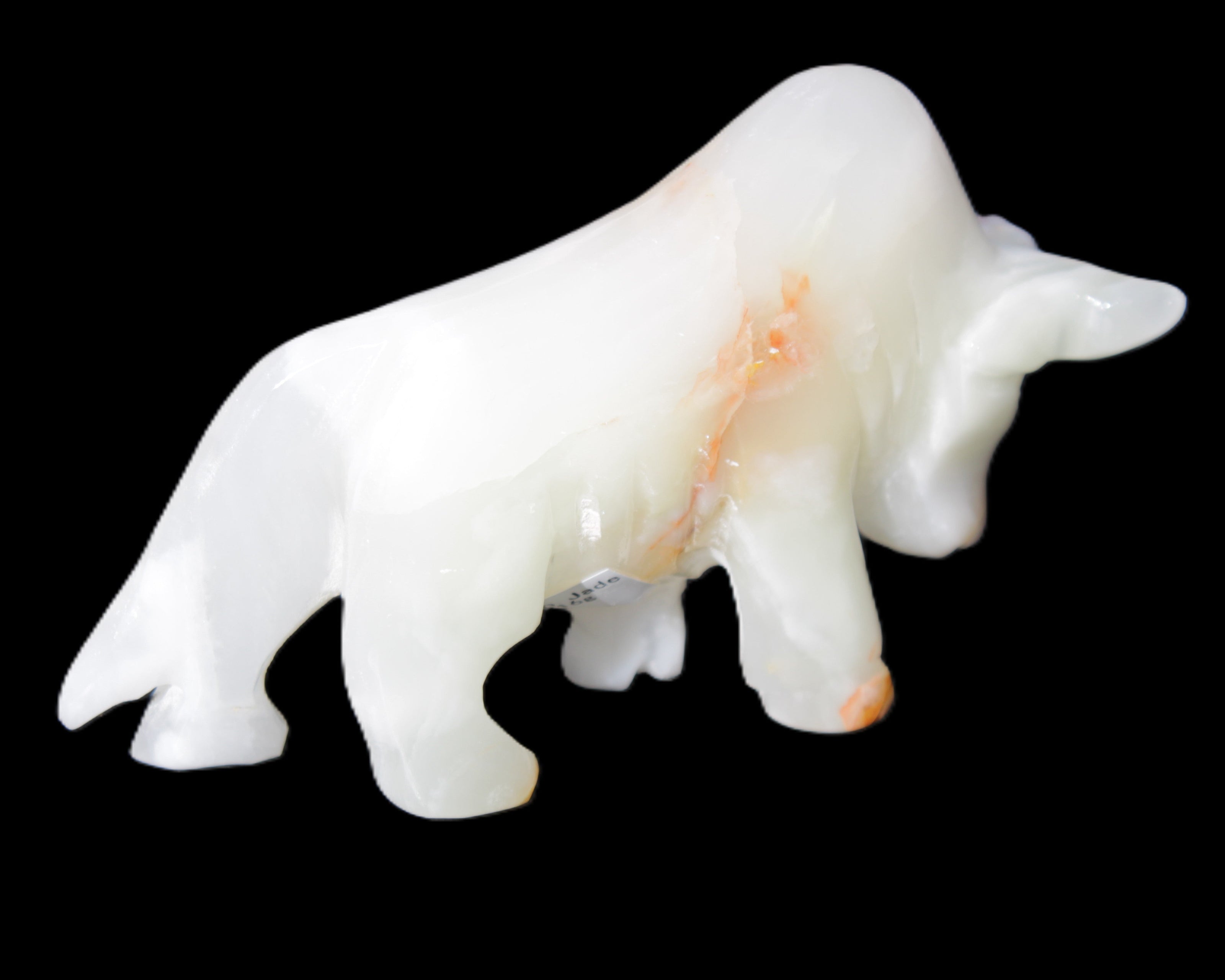 Afghan Jade hand-carved bull 115*30*68mm 216g in sunlight - Rocks and Things Store