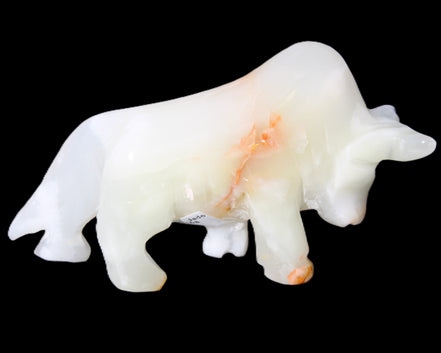Afghan Jade hand-carved bull 115*30*68mm 216g in sunlight - Rocks and Things Store