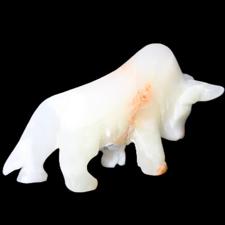 Afghan Jade hand-carved bull 115*30*68mm 216g in sunlight - Rocks and Things Store