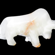 Afghan Jade hand-carved bull 115*30*68mm 216g in sunlight - Rocks and Things Store