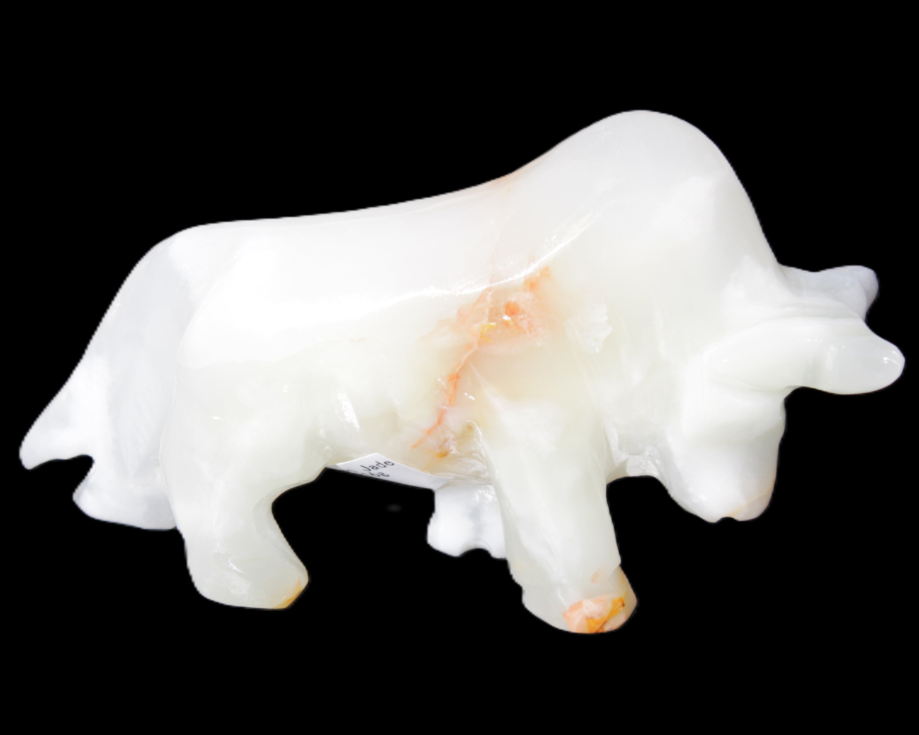 Afghan Jade hand-carved bull 115*30*68mm 216g in sunlight - Rocks and Things Store