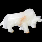 Afghan Jade hand-carved bull 115*30*68mm 216g in sunlight - Rocks and Things Store