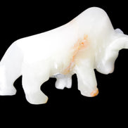Afghan Jade hand-carved bull 115*30*68mm 216g in sunlight - Rocks and Things Store