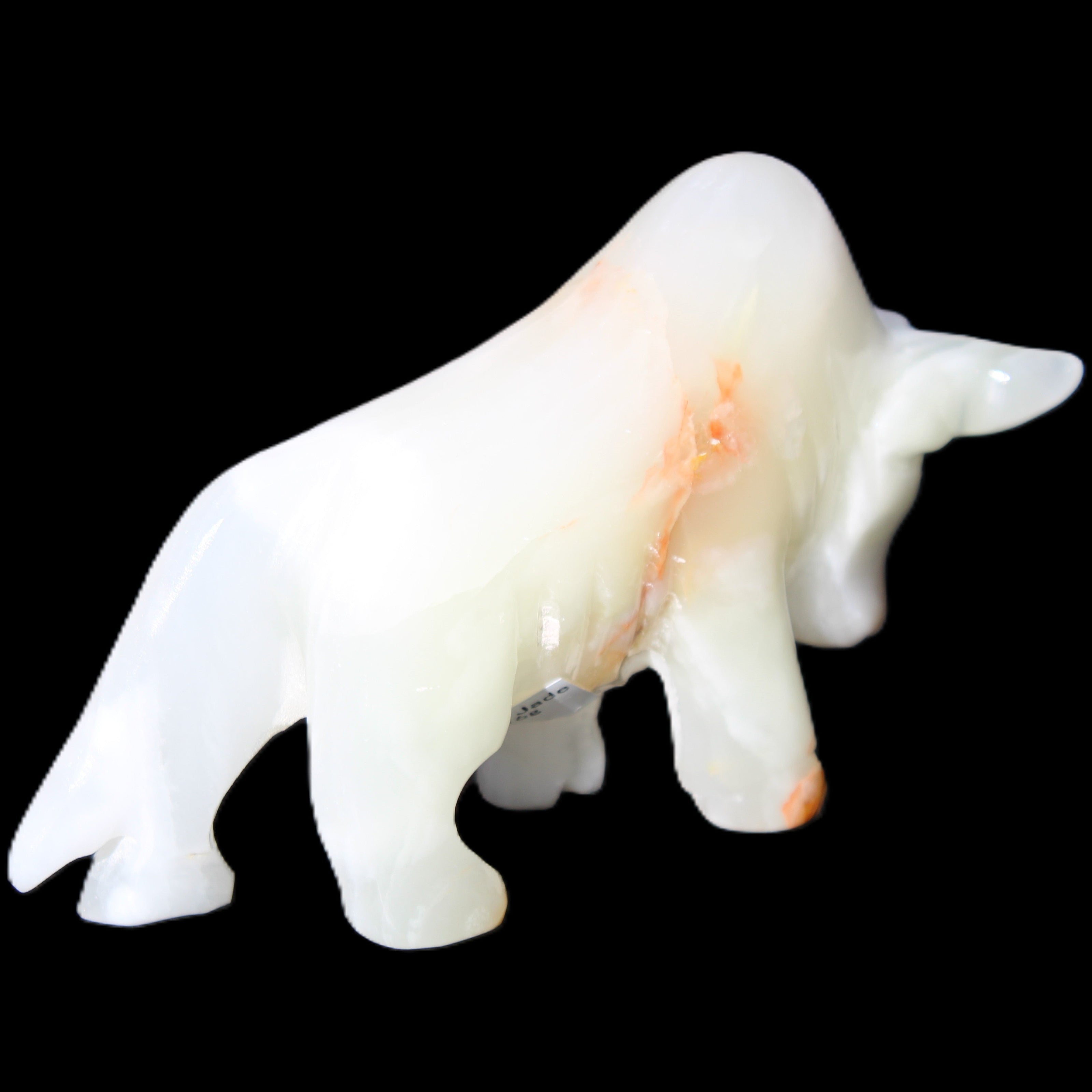 Afghan Jade hand-carved bull 115*30*68mm 216g in sunlight - Rocks and Things Store