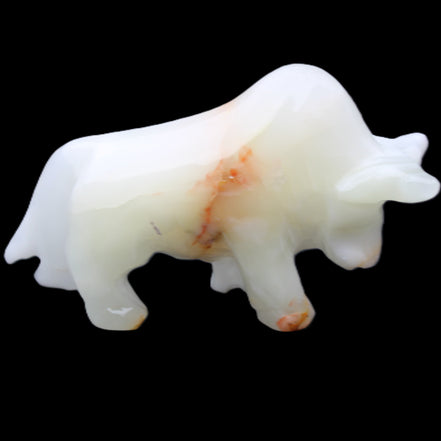 Afghan Jade hand-carved bull 115*30*68mm 216g in sunlight - Rocks and Things Store