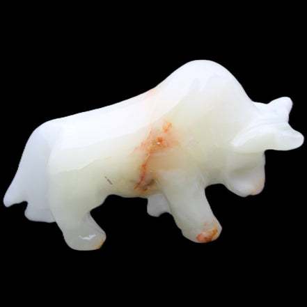 Afghan Jade hand-carved bull 115*30*68mm 216g in sunlight - Rocks and Things Store