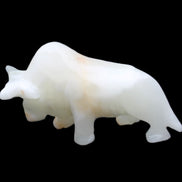 Afghan Jade hand-carved bull 115*30*68mm 216g in sunlight - Rocks and Things Store