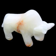 Afghan Jade hand-carved bull 115*30*68mm 216g in sunlight - Rocks and Things Store