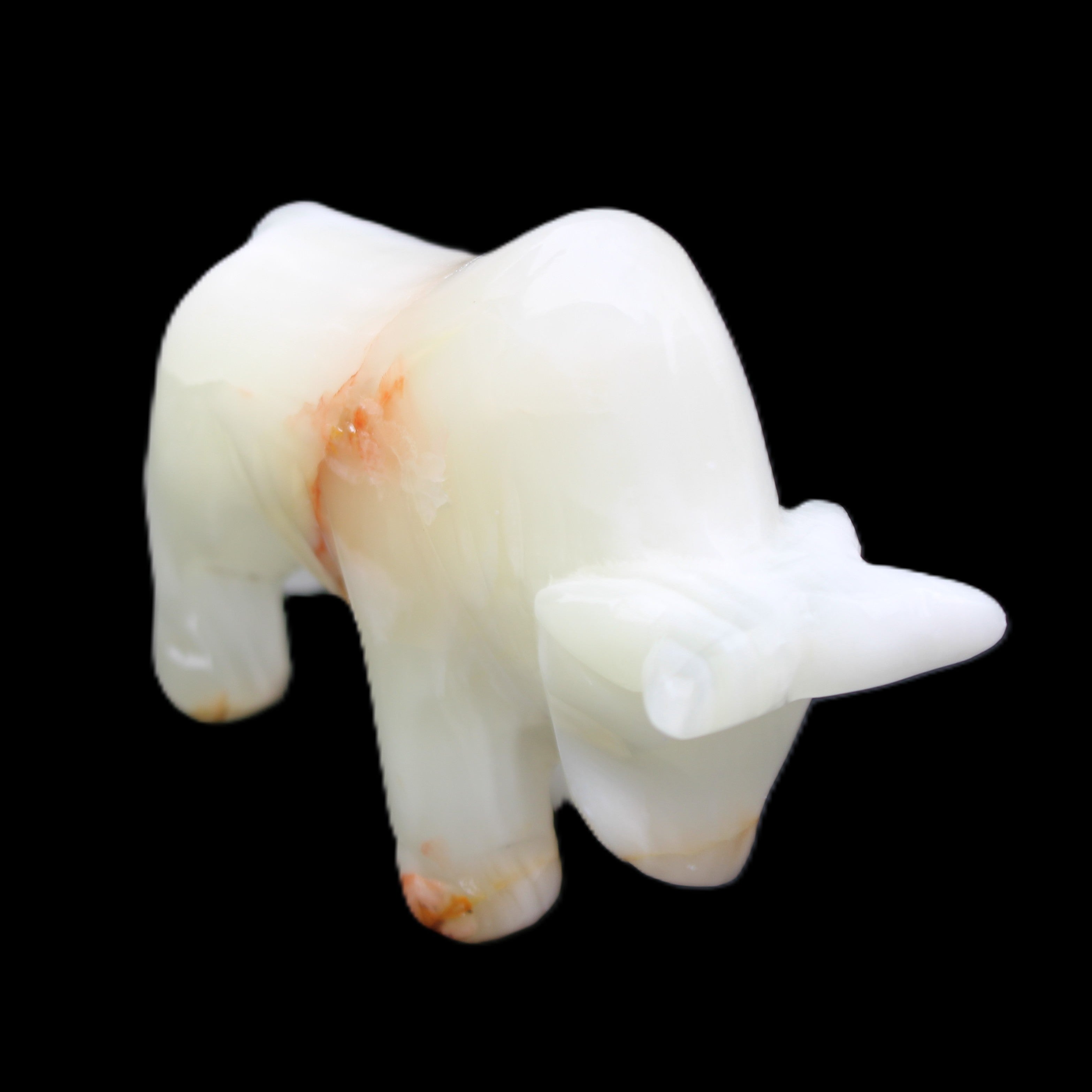 Afghan Jade hand-carved bull 115*30*68mm 216g in sunlight - Rocks and Things Store