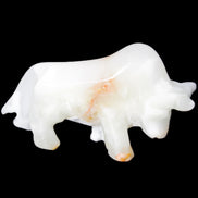Afghan Jade hand-carved bull 115*30*68mm 216g in sunlight - Rocks and Things Store