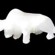 Afghan Jade hand-carved bull 115*30*68mm 216g in sunlight - Rocks and Things Store