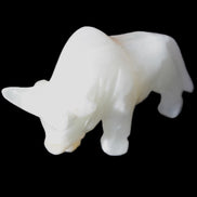 Afghan Jade hand-carved bull 115*30*68mm 216g in sunlight - Rocks and Things Store