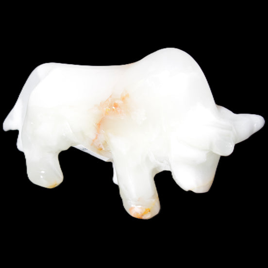 Afghan Jade hand-carved bull 115*30*68mm 216g in sunlight - Rocks and Things Store