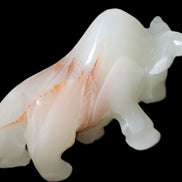 Afghan Jade hand-carved Bull 98*29*71mm 213g in sunlight - Rocks and Things Store