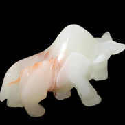 Afghan Jade hand-carved Bull 98*29*71mm 213g in sunlight - Rocks and Things Store