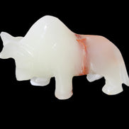 Afghan Jade hand-carved Bull 98*29*71mm 213g in sunlight - Rocks and Things Store