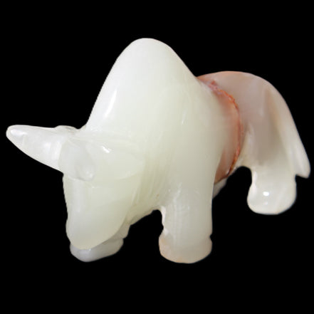 Afghan Jade hand-carved Bull 98*29*71mm 213g in sunlight - Rocks and Things Store
