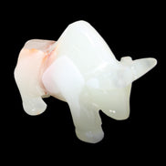 Afghan Jade hand-carved Bull 98*29*71mm 213g in sunlight - Rocks and Things Store