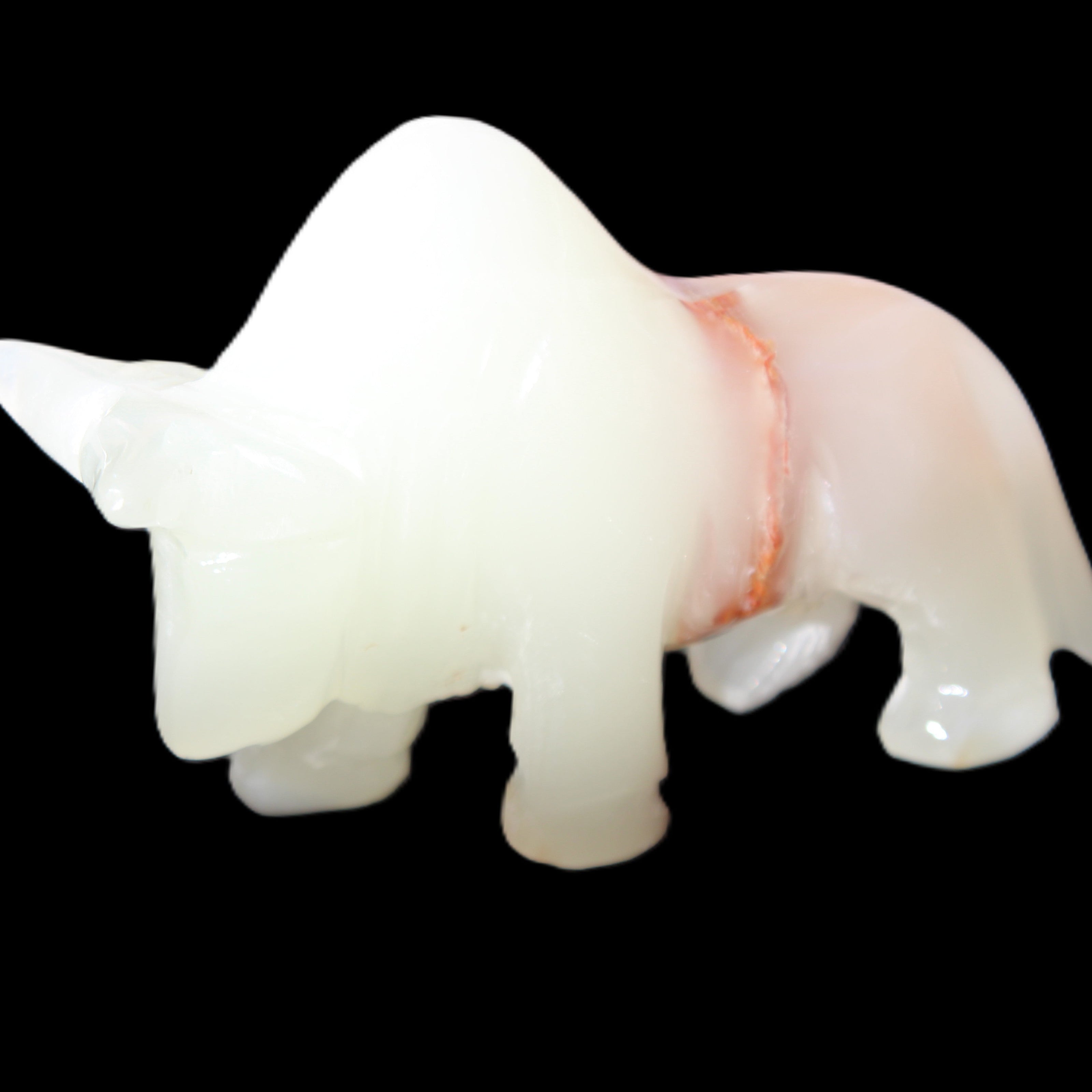 Afghan Jade hand-carved Bull 98*29*71mm 213g in sunlight - Rocks and Things Store