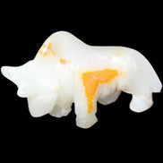 Afghan Jade hand-carved Bull 113*33*67mm 245g in sunlight - Rocks and Things Store