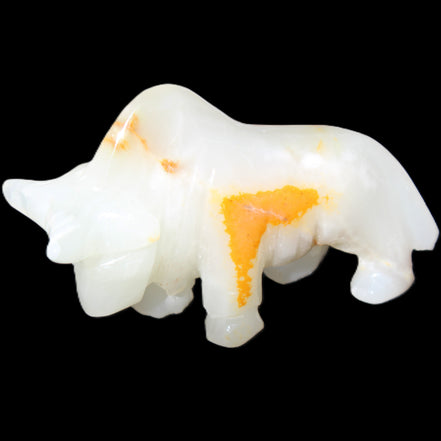 Afghan Jade hand-carved Bull 113*33*67mm 245g in sunlight - Rocks and Things Store