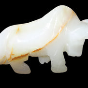 Afghan Jade hand-carved Bull 113*33*67mm 245g in sunlight - Rocks and Things Store