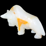 Afghan Jade hand-carved Bull 113*33*67mm 245g in sunlight - Rocks and Things Store