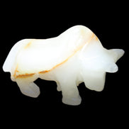 Afghan Jade hand-carved Bull 113*33*67mm 245g in sunlight - Rocks and Things Store