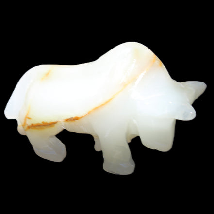 Afghan Jade hand-carved Bull 113*33*67mm 245g in sunlight - Rocks and Things Store