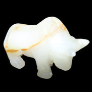 Afghan Jade hand-carved Bull 113*33*67mm 245g in sunlight - Rocks and Things Store