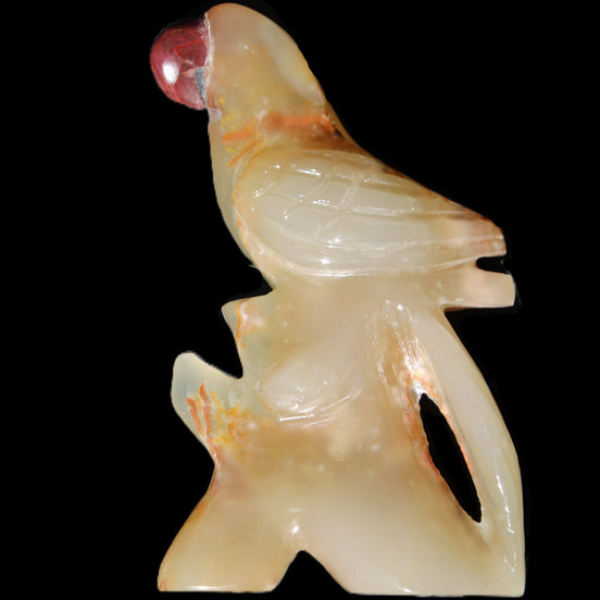 Afghan Jade hand-carved Bird 80*33*132mm 376g in sunlight - Rocks and Things Store