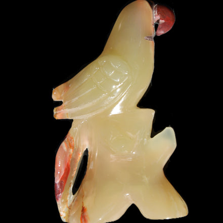 Afghan Jade hand-carved Bird 80*33*132mm 376g in sunlight - Rocks and Things Store