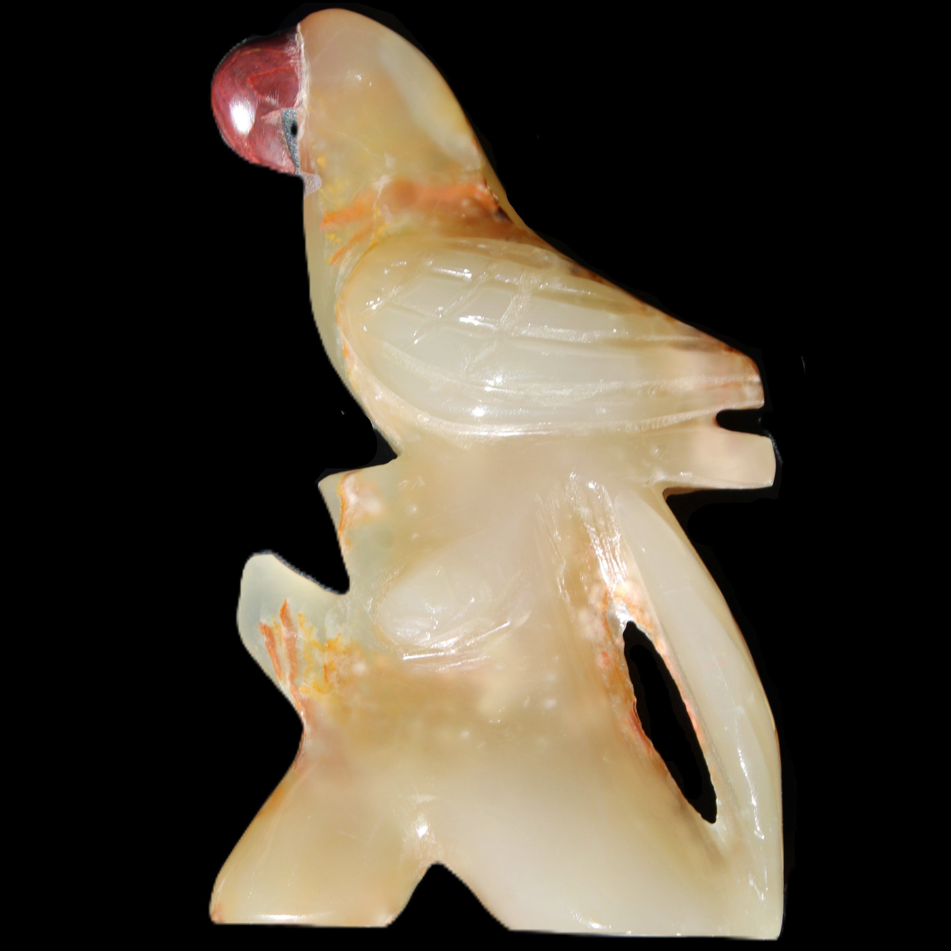 Afghan Jade hand-carved Bird 80*33*132mm 376g in sunlight - Rocks and Things Store