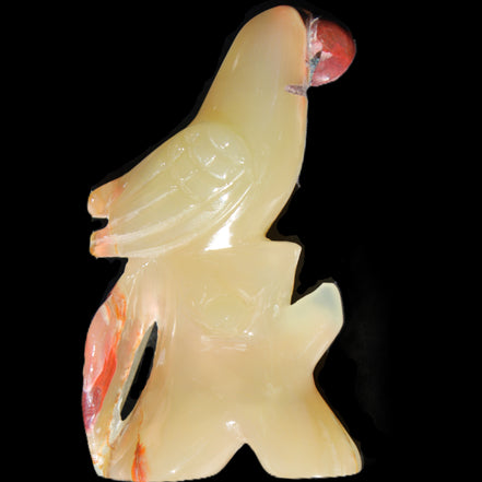 Afghan Jade hand-carved Bird 80*33*132mm 376g in sunlight - Rocks and Things Store