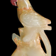Afghan Jade hand-carved Bird 80*33*132mm 376g in sunlight - Rocks and Things Store