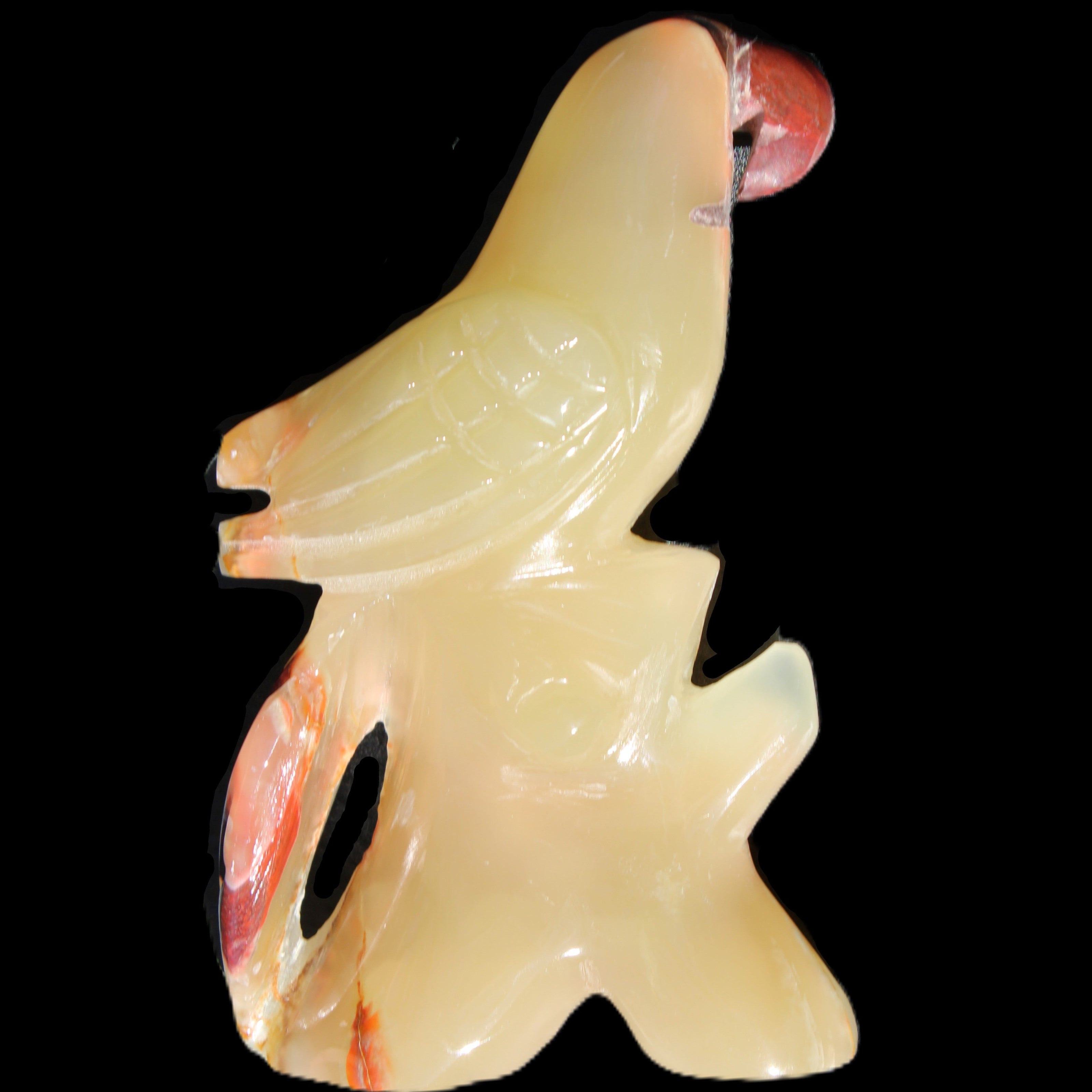 Afghan Jade hand-carved Bird 80*33*132mm 376g in sunlight - Rocks and Things Store