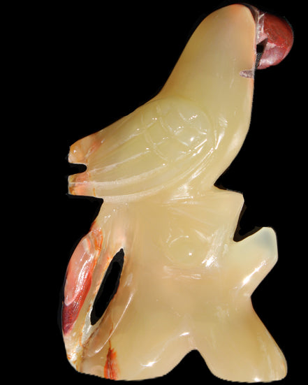 Afghan Jade hand-carved Bird 80*33*132mm 376g in sunlight - Rocks and Things Store