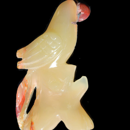 Afghan Jade hand-carved Bird 80*33*132mm 376g in sunlight - Rocks and Things Store