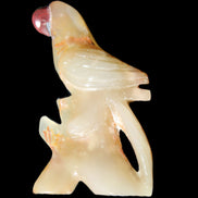 Afghan Jade hand-carved Bird 80*33*132mm 376g in sunlight - Rocks and Things Store