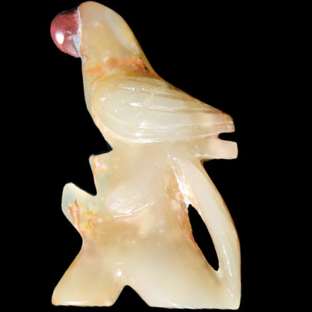 Afghan Jade hand-carved Bird 80*33*132mm 376g in sunlight - Rocks and Things Store