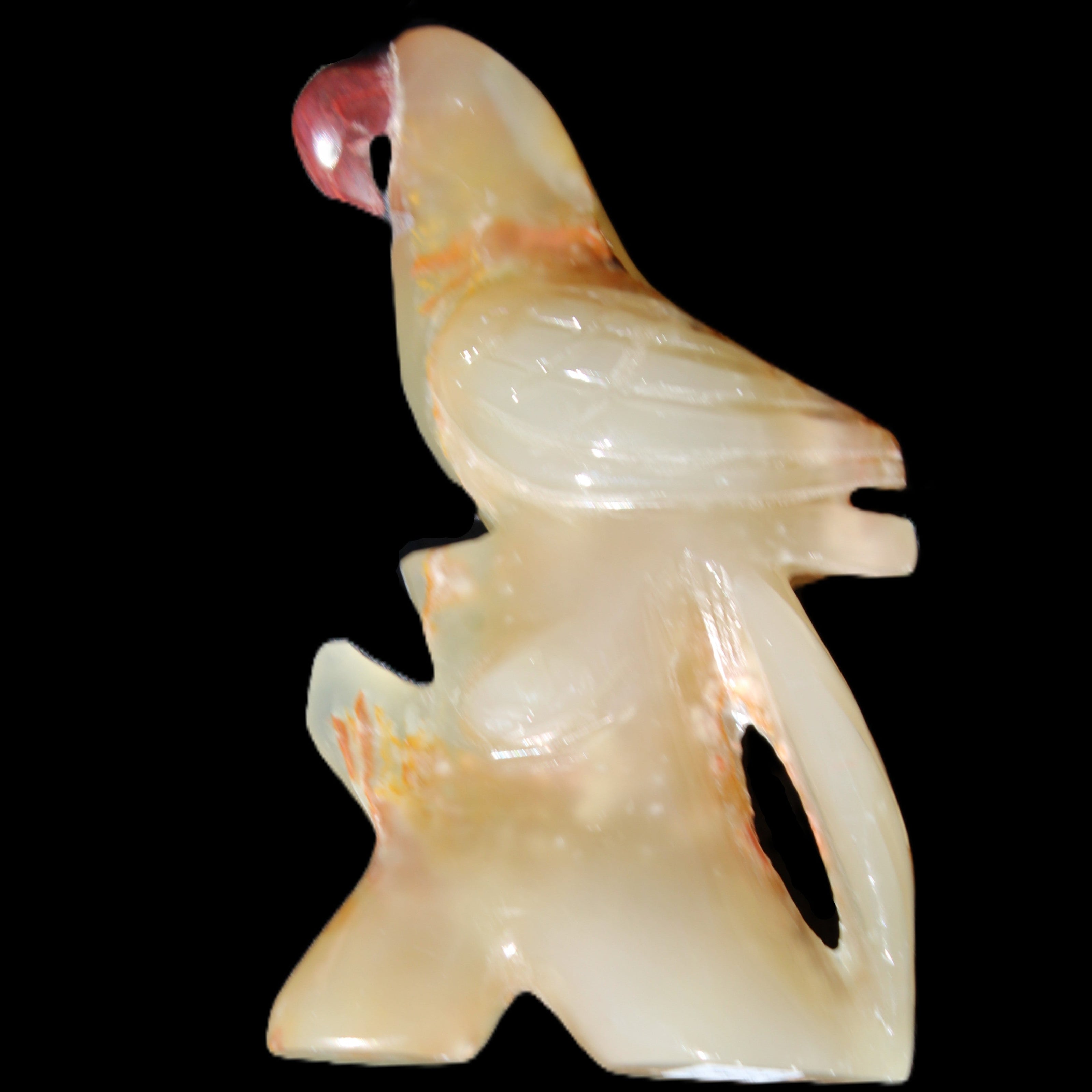 Afghan Jade hand-carved Bird 80*33*132mm 376g in sunlight - Rocks and Things Store